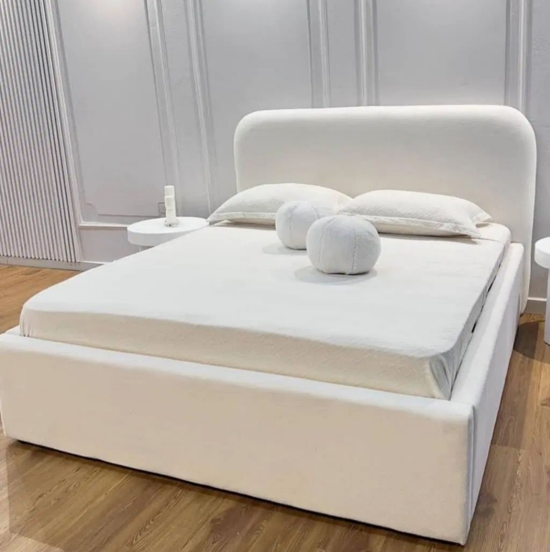 تخت خواب دونفره تدی مدل صدفی گوشه گرد