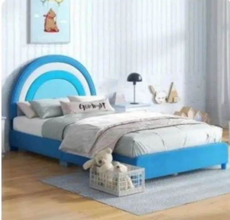 تخت خواب یک نفره فانتزی مدل رنگین کمان